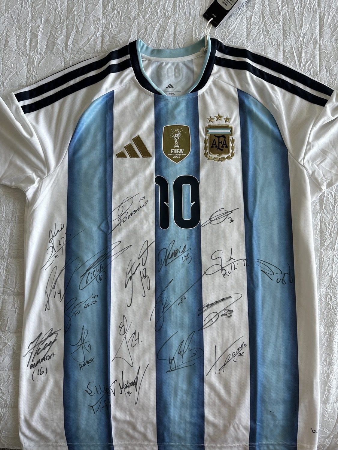 CAMISETA FIRMADA POR EL PLANTEL